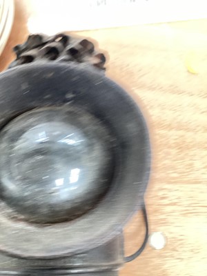 Lot 5012 - Victorian Essex policeman's lamp together with a pair of Victorian police handcuffs (see Essex Countryside Magazine June 1967 Essex Bygones Collection of Rev. P.A. Wright)