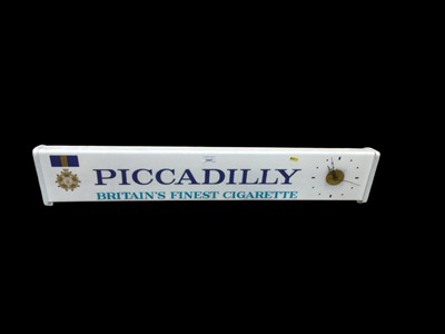 Lot 2947 - Large Piccadilly Cigarettes advertising clock