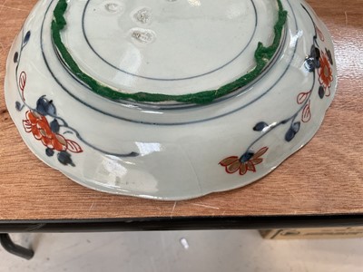 Lot 5011 - 19th century Japanese porcelain figure of a geisha girl together with an 18th century plate and tea bowl