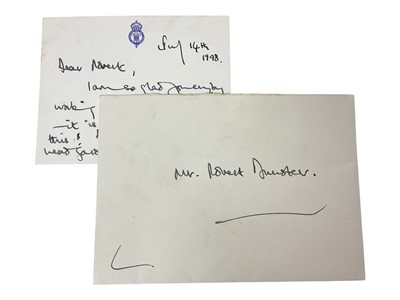 Lot 74 - H.R.H. Prince Charles, The Prince of Wales, handwritten letter to his gardener at Highgrove praising him for his work in the garden and expressing his spiritual connection to it . Signed ' With e...