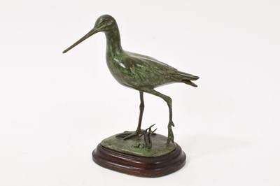 Lot 876 - Patricia Northcroft (contemporary) bronze sculpture of Black Tailed Godwit