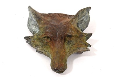 Lot 939 - Belinda Sillars (b. 1961) cold painted fox bronze belt buckle