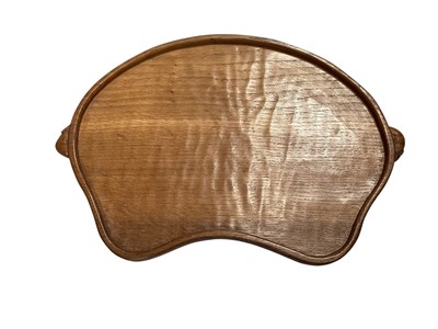 Lot 2942 - Robert 'Mouseman' Thompson of Kilburn, oak two handled tray.