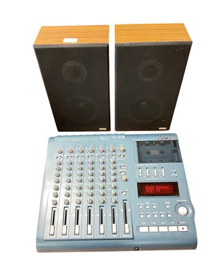 Lot 2724 - Tascam portastudio 424 mkIII, pair of Amstrad speakers and other items