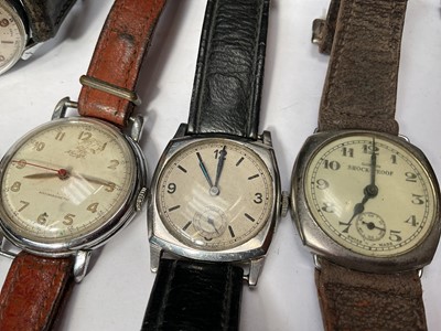 Lot 17 - Group of vintage wristwatches including Medana, Kelton, Ingersoll, Kienzle and others, together with two pocket watches