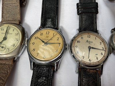 Lot 17 - Group of vintage wristwatches including Medana, Kelton, Ingersoll, Kienzle and others, together with two pocket watches