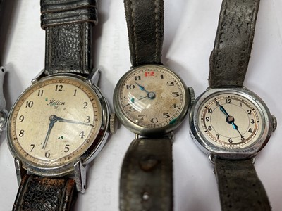 Lot 17 - Group of vintage wristwatches including Medana, Kelton, Ingersoll, Kienzle and others, together with two pocket watches