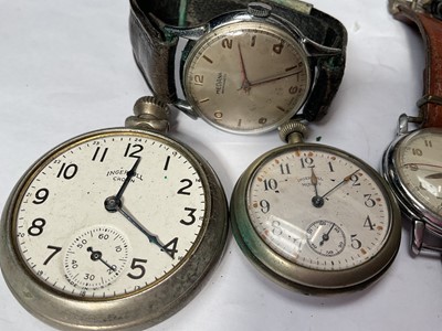 Lot 17 - Group of vintage wristwatches including Medana, Kelton, Ingersoll, Kienzle and others, together with two pocket watches
