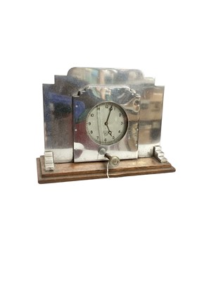 Lot 2946 - Art Deco car clock mounted as a mantel