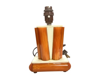 Lot 2944 - Art Deco Catalin Bakelite table lamp