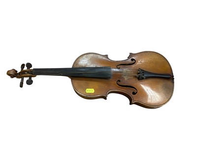 Lot 2713 - ‘Stradivarius’ violin in wooden case with bow