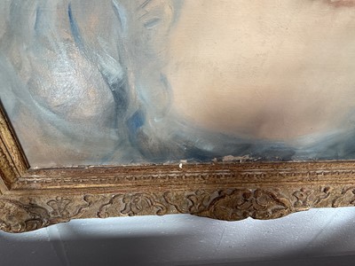 Lot 5256 - John Strevens (1902-1990) oil on canvas, Half length portrait of a lady
