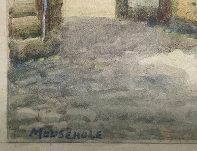 Lot 6 - Thomas Herbert Victor (1894 - 1980) Watercolour, Mousehole, Cornwall, signed, in glazed frame, 18cm x11cm.