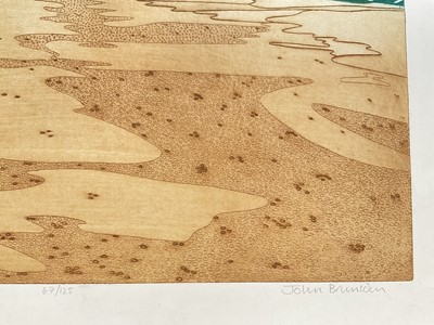 Lot 28 - John Brunsdon (1933-2014) signed limited edition print - Beach near Dunwich, 67/125, 44cm x 60cm, unframed