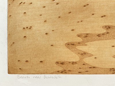 Lot 28 - John Brunsdon (1933-2014) signed limited edition print - Beach near Dunwich, 67/125, 44cm x 60cm, unframed