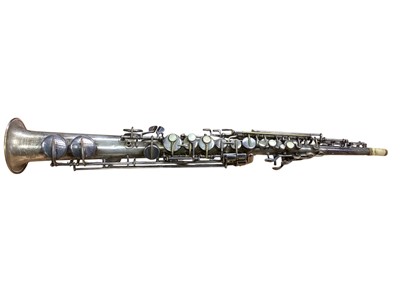 Lot 2707 - Antique American soprano saxophone From estate of Jim Spencer - Saxophonist for the The Dave Clark Five