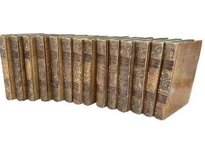 Lot 1398 - Francis Grose, 14 volumes of 'Grose's Antiquities', including England, Scotland, Ireland and Military, leather bound containing many plates