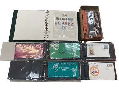 Lot 1131 - Large brown suitcase containing first day covers in albums.
