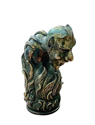 Lot 354 - Novelty brass Vesta case in the form of the devil, approx. 6.5cm in height.
