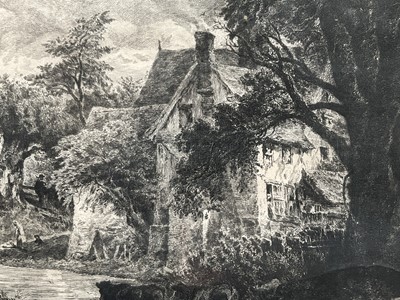 Lot 77 - The Valley Farm after John Constable by Alfred Louis Brunet Debaines (1845-1939) with Printsellers Association (PSA) stamp, 50cm x 42cm, glazed frame