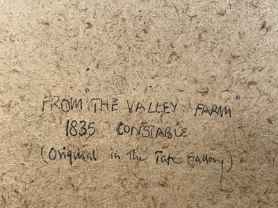 Lot 77 - The Valley Farm after John Constable by Alfred Louis Brunet Debaines (1845-1939) with Printsellers Association (PSA) stamp, 50cm x 42cm, glazed frame