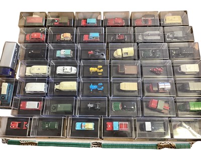 Lot 1755 - Oxford 1:76 scale diecast vehicles, in Perspex boxes (1 box)