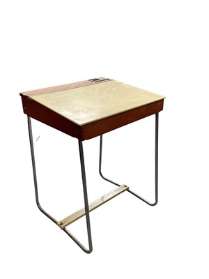 Lot 5307 - Vintage children's school desk measuring 65cm tall x 49.5cm wide x 43cm deep
