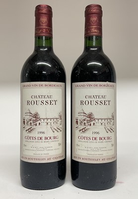 Lot 67 - Two bottles, Chateau Rousset Cotes de Bourg 1996