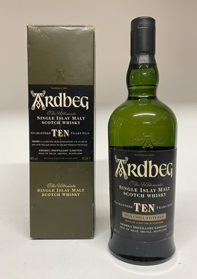 Lot 64 - Ardbeg Single Islay Malt Scotch Whisky, Ten years old, in orignal card box