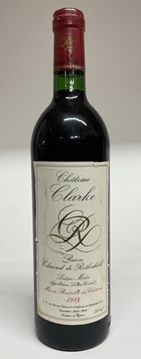 Lot 70 - Chateau Clarke Baron Edmond de Rothschild 1983, one bottle