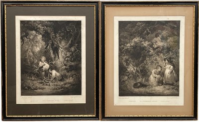 Lot 165 - Robert Mitchell Meadows (act. 1780-1812) after George Morland, pair stipple engravings