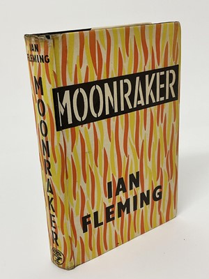Lot 1301 - Ian Fleming - Moonraker, hardback book, London: Jonathan Cape, 1955 first edition, original illustrated dust jacket devised by the author and executed by Kenneth Lewis, priced 10s. 6d net on fro...