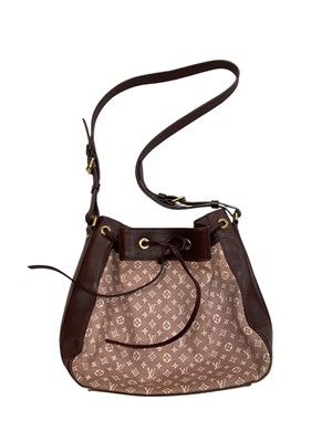 Lot 2528 - Louis Vuitton shoulder handbag Monogram Idylle, authenticity code AR1162. Height 26cms centre bottom edge to top edge, boxed.