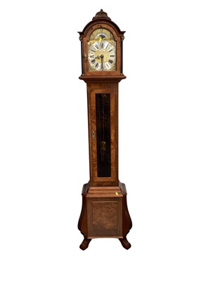 Lot 5316 - Contemporary Dutch style grandmother clock by Warmink measuring 183cm tall