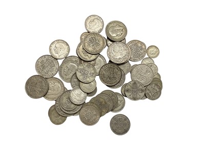 Lot 460 - G.B. - Mixed pre 1947 silver coinage (N.B. Estimated face value £9.35) (Qty)