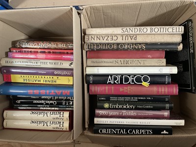 Lot 1391 - Two boxes of art related books