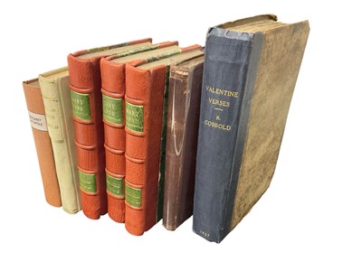 Lot 1308 - Reverend Richard Cobbold - collection of works of local interest, including Mary Anne Wellington, three volumes, 1846, first edition, in good modern half calf binding, Margaret Catchpole; Fresto...