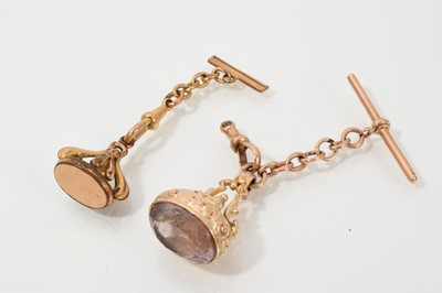 Lot 680 - Antique gold seal and one other