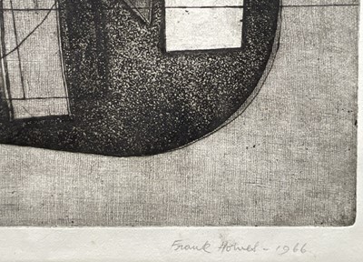 Lot 11 - Frank Howes (1916-1989) limited edition abstract print, signed and dated 1966, 3/10, 30cm x 50cm, with mount unframed