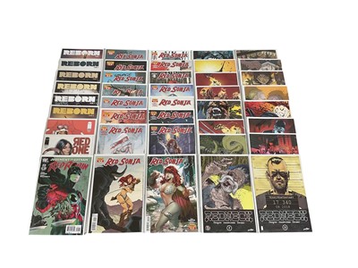 Lot 2851 - One box of modern comics to include Marvel Comics (Secret Invasion, Red Wolf), Image comics (Red One, Redneck, Rumble, Reborn) and many others. Approximately 180 comics, mostly bagged and boarde...