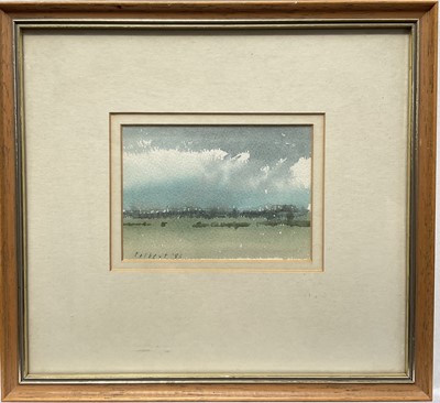 Lot 19 - Anthony Colbert (1934-2007) watercolour, 'Storm Clouds', signed and dated '86, 8.5cm x 12cm, glazed frame