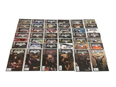 Lot 2857 - One box of modern "The Punisher" comics to include Max comics The Punisher #1-75, Marvel Knights The Punisher #1-37, Marvel The Punisher #1-17, Marvel Now The Punisher #1-20 and other. Approxima...