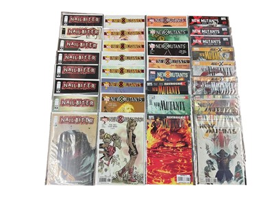 Lot 2859 - One box of modern comics to include Marvel comics (New Mutants, the New Mutants dead souls, Nick Fury, Nigh Hawk, Nova) Image comics (Oblivion Song), Valiant comics (Ninjak), DC Comics (Nightwin...