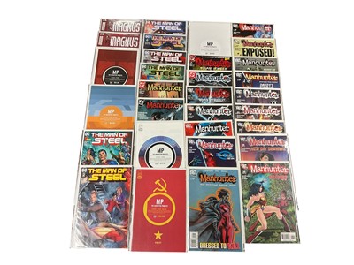 Lot 2863 - One box of modern comics to include Marvel "Luke Cage", Boom Box " Lumberjanes", Image comics " The Manhattan Projects" DC Comics " Manhunter" Dark Horse "The Massive" and others. Approximately...