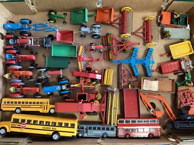 Lot 1768 - Dinky & Corgi vintage diecast farming & commercial machinery, all loose (2 boxes)