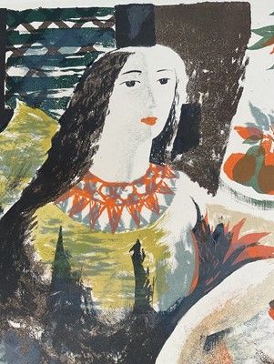 Lot 30 - Roy Godfrey Botting (1909-1999) signed limited edition lithograph, 'Woman at a Window', 1/10, 39cm x 49cm, unframed