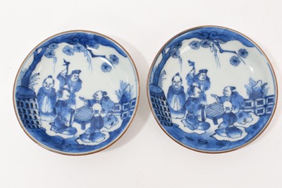 Lot 5062 - Pair of Japanese blue and white dishes