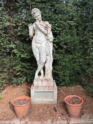 Lot 1354 - Garden sculpture of Pan