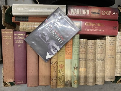 Lot 1318 - Winston Churchill - Marlborough, 1933-1938 first edition, 4 Vols., together with various other Churchill publications