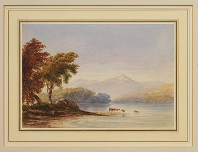 Lot 1073 - Anthony Van Dyke Copley Fielding POWS (1787-1855) watercolour – View of Lake Windermere, 18cm x 26cm, glazed frame